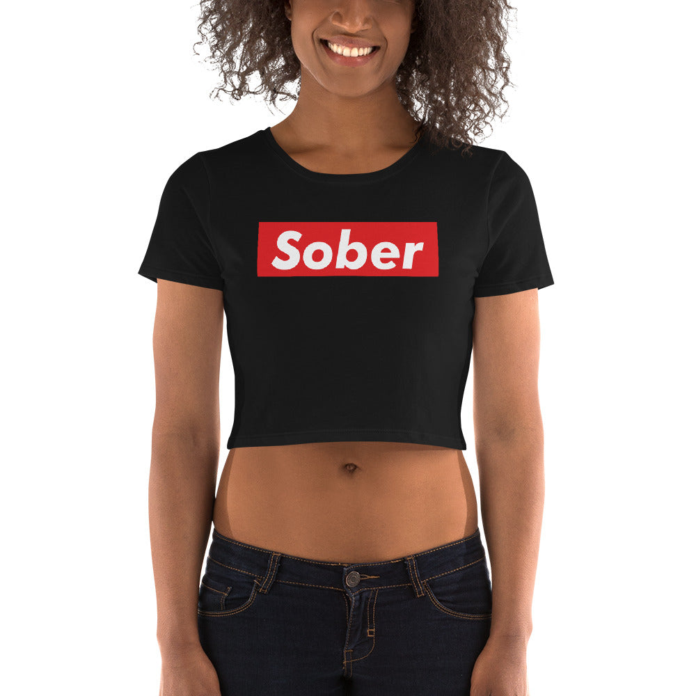 "Sober" Women’s Crop Tee